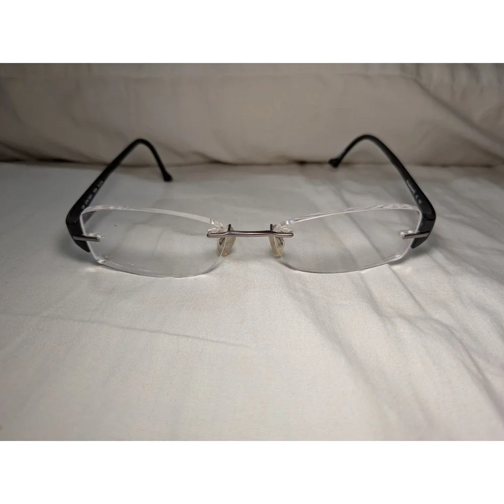 Steppers STS-70001 Brown Rimless Titanium Eyeglasses Frames 51-16-135 Mens